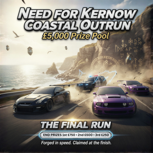 Need for Kernow: Coastal Outrun £5,000 prize Pool