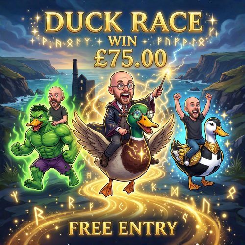 Duck race win £75.00 2 free entry's